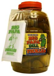 Van Holten's new Big Papa Dill Pickles 30 count Barrel is perfect for concessions, delis, & foodservice